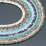 Square Faceted Rose Quartz Turquoise Beads 2x2MM