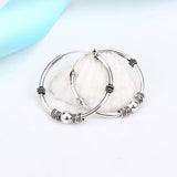Ethnic Vintage Metal Hoop Earrings European Bohemian Retro Circle Jewelry