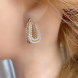 3 Pairs Elegant Dainty CZ Earrings for Women