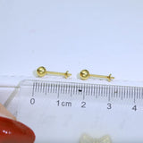3 Pairs S925 Silver Stud Earrings Settings DIY Accessory