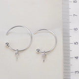3 Pairs S925 Sterling Silver Earrings Hooks DIY Jewelry