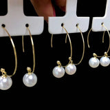 3 Pairs S925 Sterling Silver Earrings Hooks DIY Jewelry