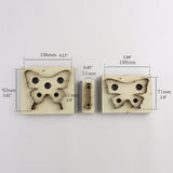 3Pc Butterfly Wooden Die Cutting Leather Mold Swallowtail Butterfly Cutting Mold