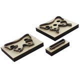 3Pc Butterfly Wooden Die Cutting Leather Mold Swallowtail Butterfly Cutting Mold