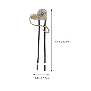 3Pc Fan Pull Chain Ceiling Fan Replacement Pull Chain Golden
