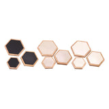 Wooden Jewelry Display Tray Showcase for Rings, Necklaces, Bracelets