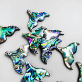 3Pcs 25mm Abalone Shell Acrylic Fish Mermaid Tail Pendant Charms DIY Jewelry