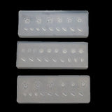 3Pcs 3D Floral Nail Art Silicone Mold Kit