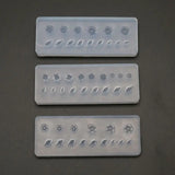 3Pcs 3D Floral Nail Art Silicone Mold Kit