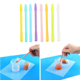 3Pcs 4-Inch Silicone Stir Sticks Reusable Epoxy Resin Stirring Rod