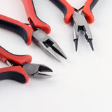 3Pcs 45# Steel DIY Jewelry Plier Sets with Wire-Cutter Plier