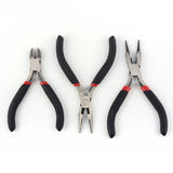 3Pcs DIY Jewelry Plier Set Wire-Cutter Side Cutting 17x18.5x1.5cm
