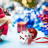 3Pcs Red Christmas Bell Metal Bells Pet Pendant Hanging Ornaments