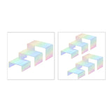 Rainbow Acrylic Display Stand Set for Desserts and Cupcakes
