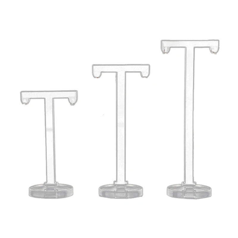 3Pcs Acrylic T Shape Earring Display Earring Holder Earring Stand