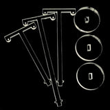 3Pcs Acrylic T Shape Earring Display Earring Holder Earring Stand