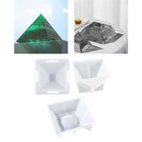 3Pcs Ashtray Mold Tear Resistant Casting Mould for Office Desk Decor
