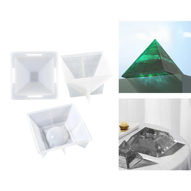 3Pcs Ashtray Mold Tear Resistant Casting Mould for Office Desk Decor
