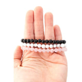 3Pcs Calm Stack Healing Crystal Gem Bracelets