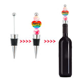 3PCS DIY Beaded Wine Bottle Stopper Fresh-keeping Champagne Stopper