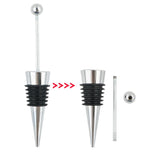 3PCS DIY Beaded Wine Bottle Stopper Fresh-keeping Champagne Stopper