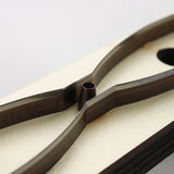 3Pcs Bowtie Scrapbook Embossing Wooden Die Cutting Leather Mold Bow Shape Molds