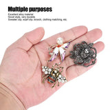 Vintage Peal Flower Brooch Scarf Clip Women's Jewelry
