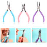 3Pcs Carbon Steel Jewelry Pliers Set for Crafting