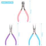 3Pcs Carbon Steel Jewelry Pliers Set for Crafting