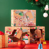3Pcs Christmas Gift Boxes DIY Packaging Decor Paper Box for Xmas Gift