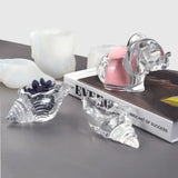 3Pcs Conch Elephant Shape Beauty Sponge Rack Mold Kit Silicone Resin Mold