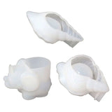 3Pcs Conch Elephant Shape Beauty Sponge Rack Mold Kit Silicone Resin Mold