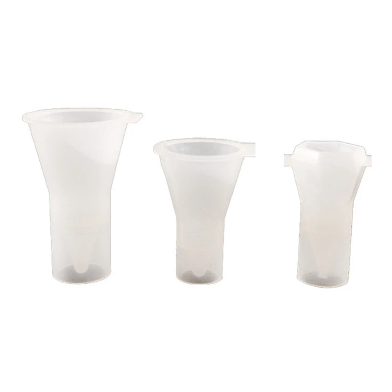 3Pcs Cone Pendant Silicone Resin Mold Kit Jewelry Making Tools