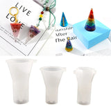 3Pcs Cone Pendant Silicone Resin Mold Kit Jewelry Making Tools