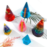 3Pcs Cone Pendant Silicone Resin Mold Kit Jewelry Making Tools