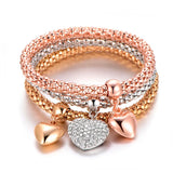 Crystal Charm Bracelet Set, Variety of Designs, Women's Jewelry Gift