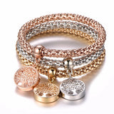 Crystal Charm Bracelet Set, Variety of Designs, Women's Jewelry Gift