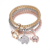 Crystal Charm Bracelet Set, Variety of Designs, Women's Jewelry Gift