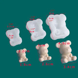 3Pcs Bear Pendant Mold Resin Animals Molds Jewelry Making Tools DIY Hand Crafts
