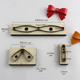 3Pcs Scrapbook Embossing Wooden Die Cutting Leather Mold Bow Shape