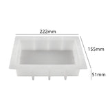 3Pcs Love Photo Frame Ornaments Mirror Silicone Mold