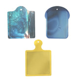 3Pcs Crystal Epoxy Square Mould Tray Table Setting Decoration