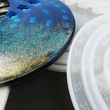 3Pcs Rotatable Circular Wall Calendar Silicone Mold DIY Perpetual Calendar Resin