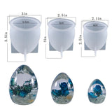 3Pcs Egg Light Resin Mold, Oval Resin Mold For DIY Resin Art Home Decor