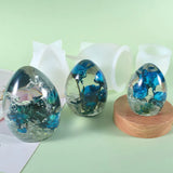 3Pcs Egg Light Resin Mold for DIY Resin Art Table Lamp Home Decor