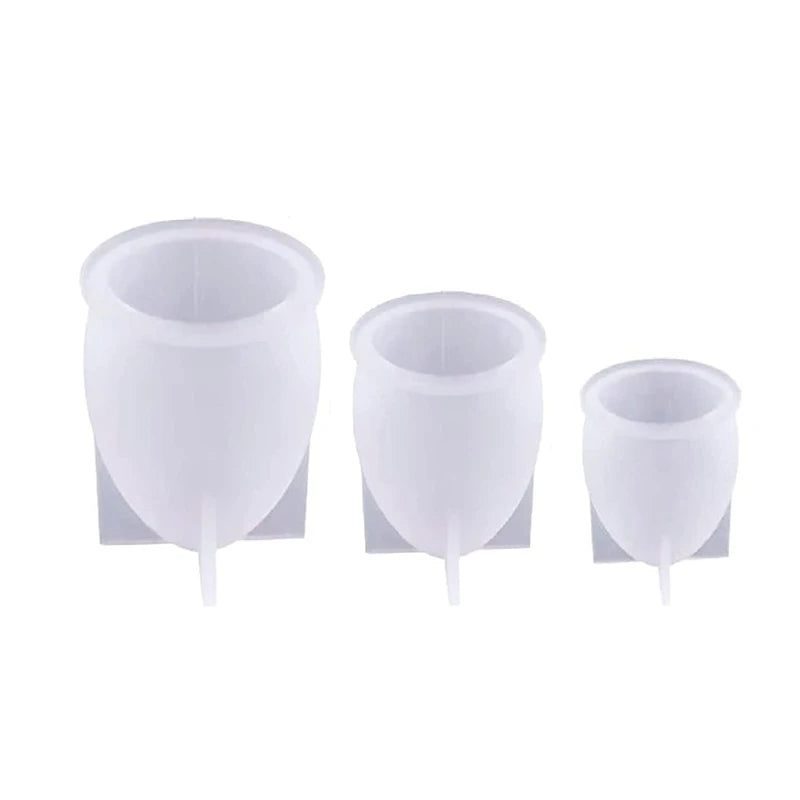 3Pcs Egg Resin Mold for DIY Art Lamp
