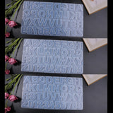 3Pcs Alphabet Keychain Silicone Molds DIY Pendant Jewelry for Bag Accessories