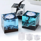 3Pcs Tea Light Candle Holder Resin Molds Kit
