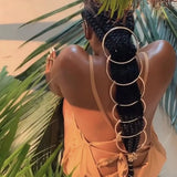3Pcs 10cm Metal Round Hair Braid Rings Accessories Clips for Women