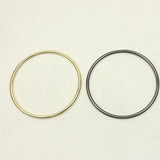 3Pcs 10cm Metal Round Hair Braid Rings Accessories Clips for Women
